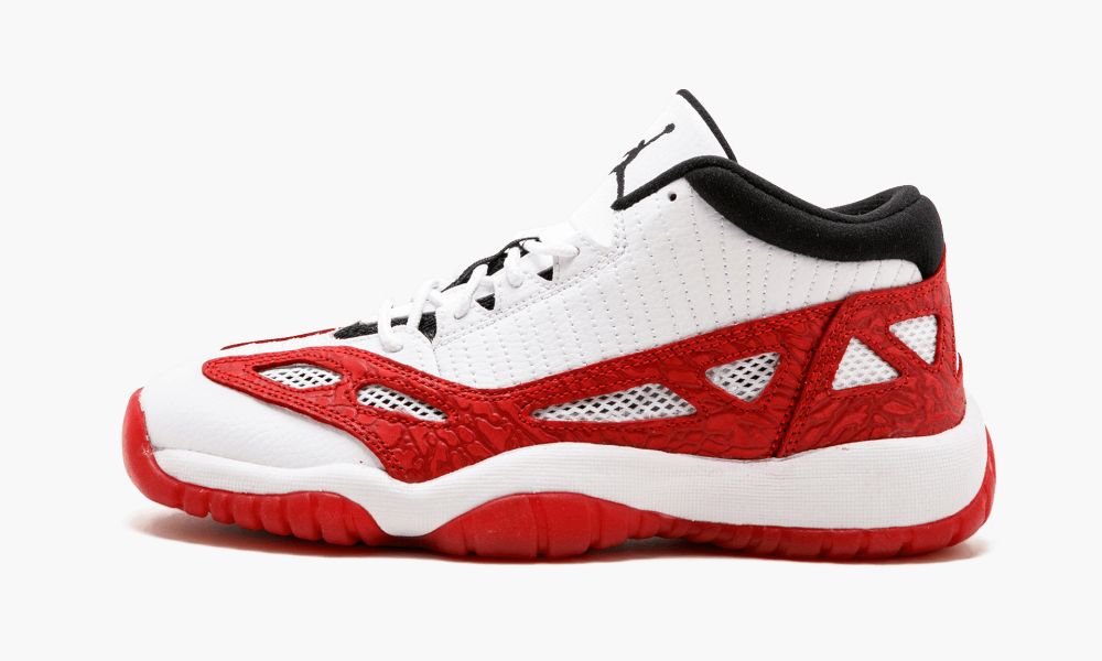 Nike Air Jordan 11 Retro Low IE BG Dječje Cipele Crvene Crne Bijele Crvene | Hrvatska-9581403