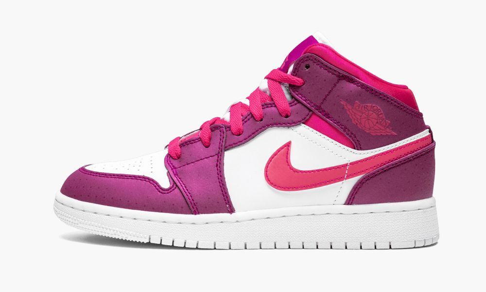 Nike Air Jordan 1 Mid (GS) "True Berry" Dječje Cipele Bijele Roze Bijele Roze | Hrvatska-3465081